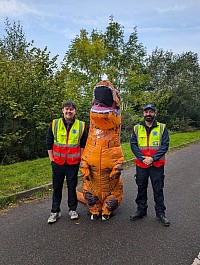 Loch Ness Marathon dinosaur competitor